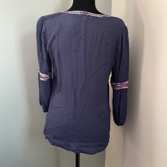 Skies Are Blue Elettra Embroidered Top Small - Picture 9 of 16